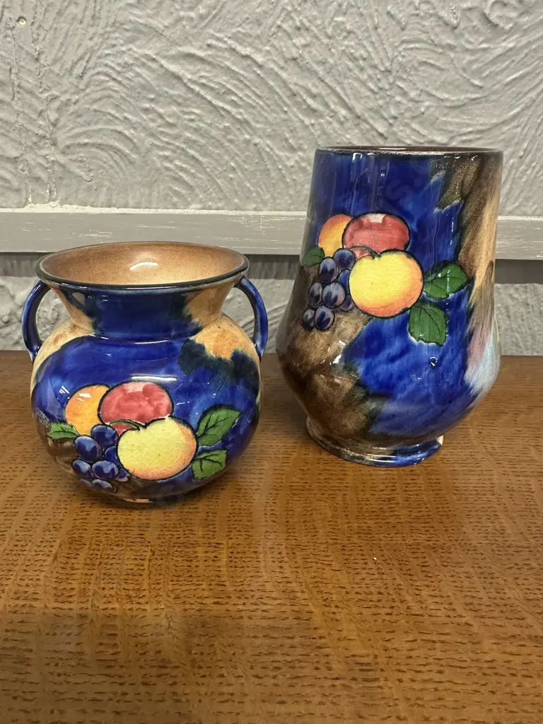 Art Deco H&K Tunstall Jug Autumn Pattern Vases Including Double Handled Image 1++