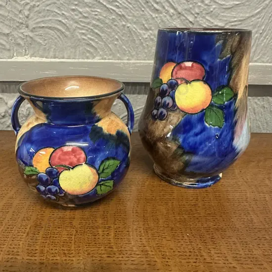 Art Deco H&K Tunstall Jug Autumn Pattern Vases Including Double Handled