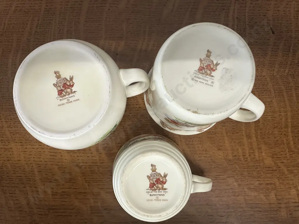 Vintage Royal Doulton Bunnykins Mugs & Cup Image 1++