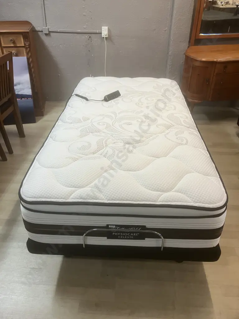 Sleepyhead Powered Adjustable King Single Bed With Remote Control - Tattersfield Physiocare Celeste Mattress Image 1++
