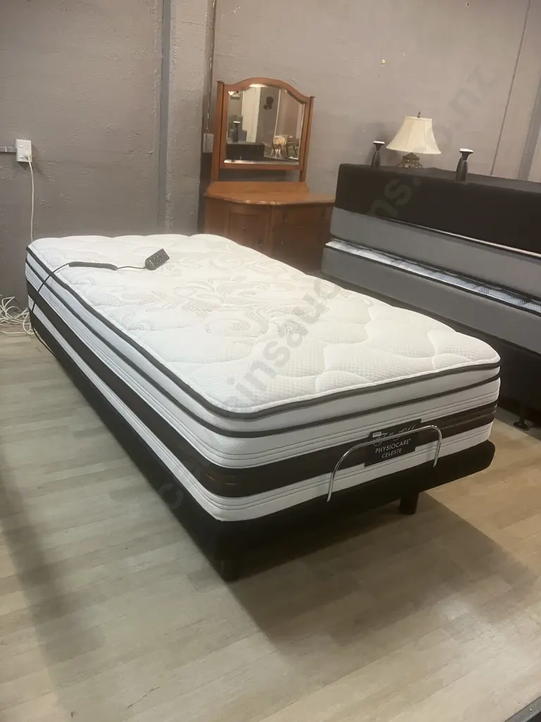 Sleepyhead Powered Adjustable King Single Bed With Remote Control - Tattersfield Physiocare Celeste Mattress Image 1++
