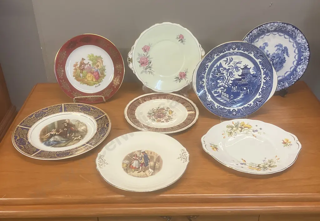 Assorted China Plates Image 1++