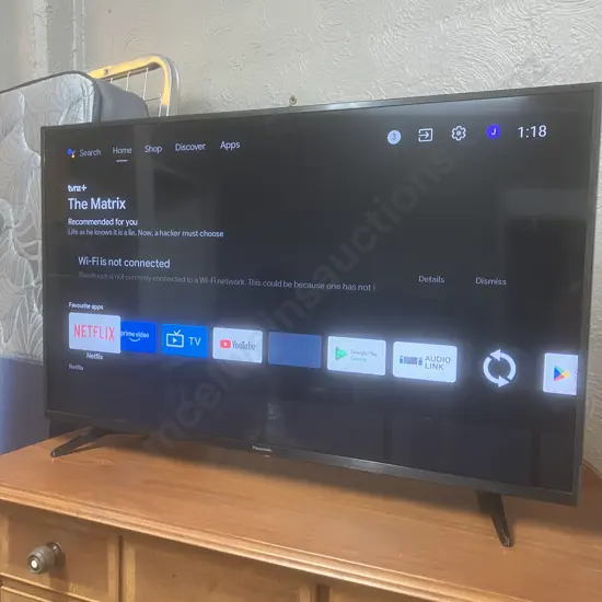 Panasonic TH-43JS610Z 43" Full HD LCD Android TV With Remote Control