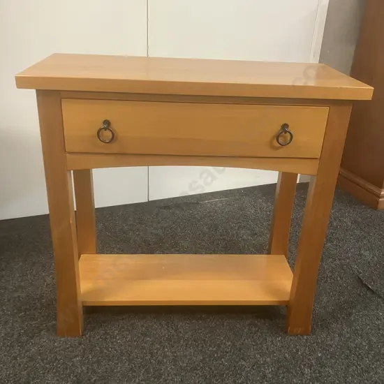 Rimu Console Table, Single Drawer. H76 W80 D35cm