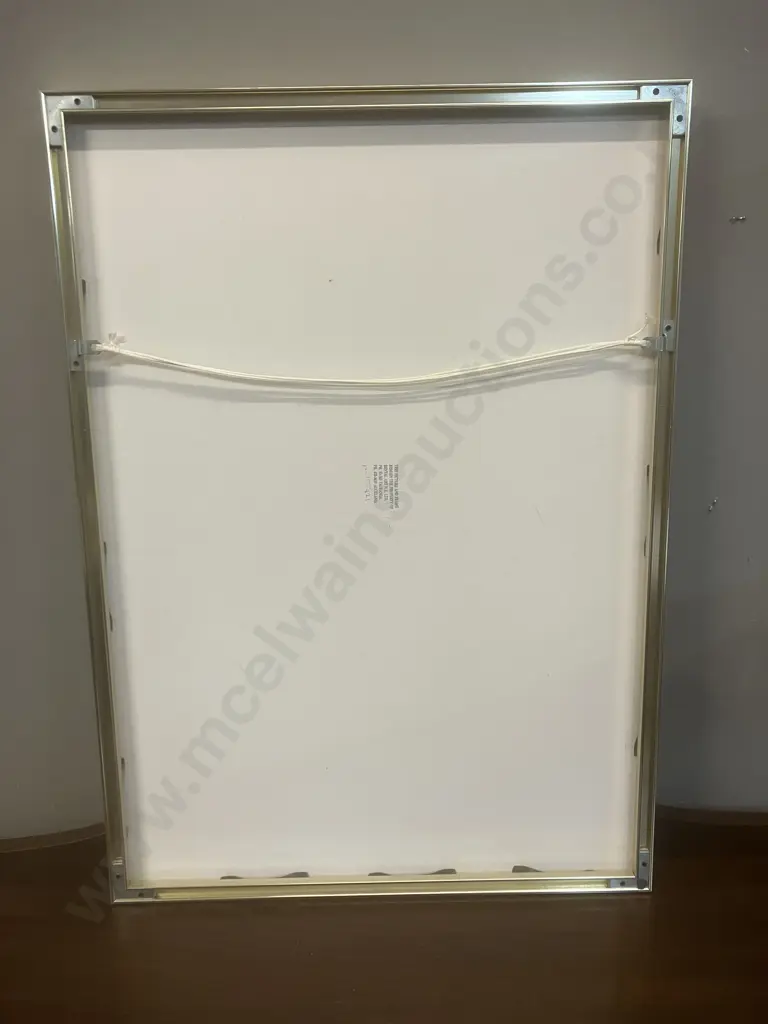 Framed Art Print of Bike Under a Shuttered Window. 71 x 51cm Image 1++