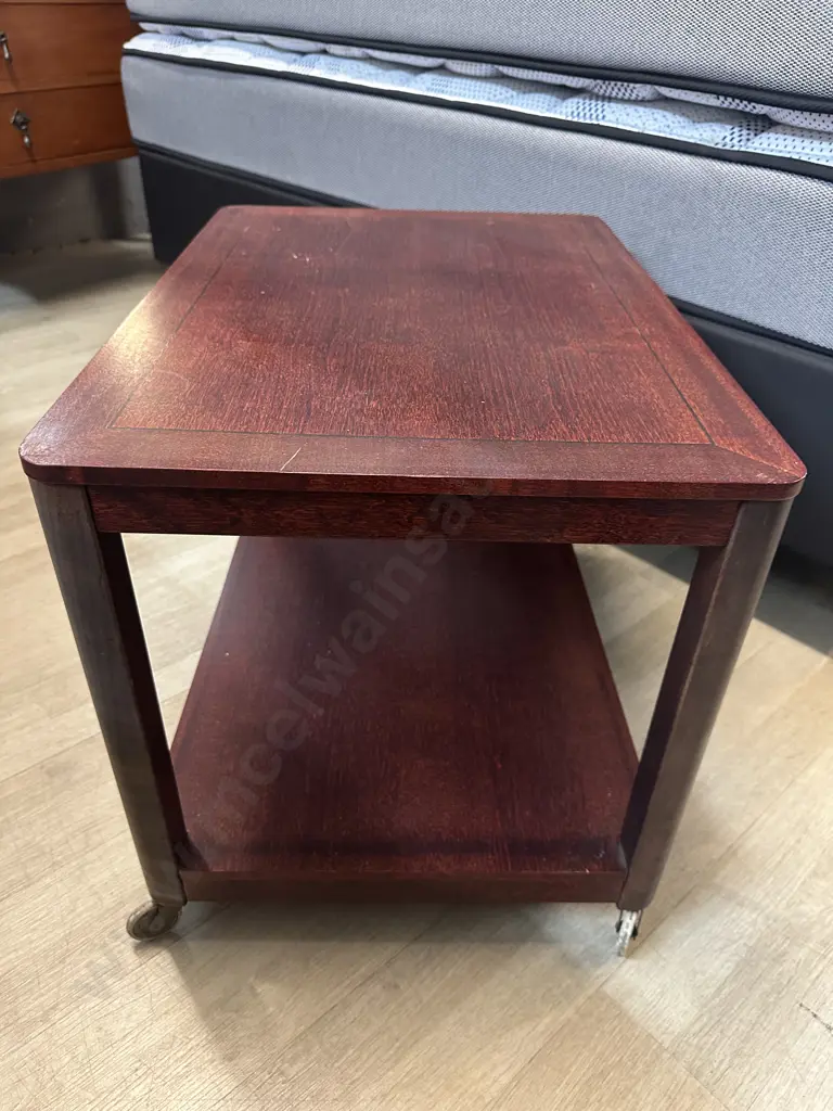 Vintage Two Tier Mobile Table H50 W66 D47cm. Image 1++
