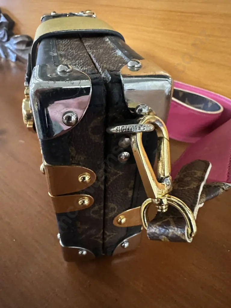 Louis Vuitton Paris Italian Made Parisian Petite Malle Bag Image 1++