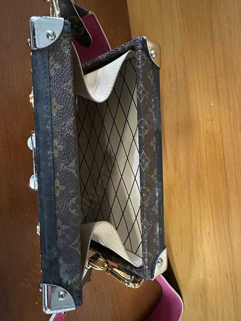 Louis Vuitton Paris Italian Made Parisian Petite Malle Bag Image 1++