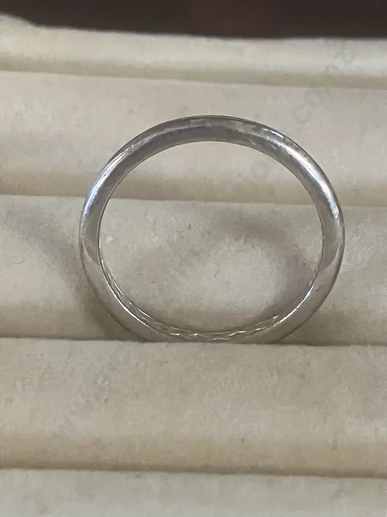 Sterling Silver Band With Internal Pattern Stamped 925 Image 1++