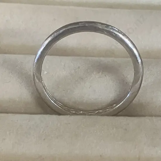 Sterling Silver Band With Internal Pattern Stamped 925