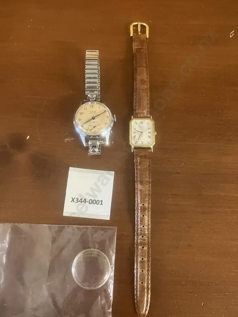 Vintage Watches - 1950s Swiss Pierpont Cadet Manual Wind (Back of Dial in French) & SEIKO 2020-6500 Tank Quartz Women’s Image 1++