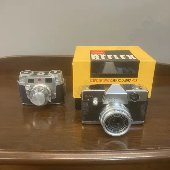 Kodak Instamatic Reflex SLR Camera Schneider Kreuznach Xenar f:28/45mm Lens. - Late 1960s Germany. Original Box