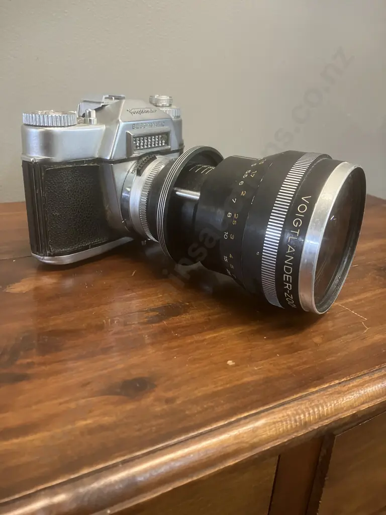 Rare Voigtlander Bessamatic Camera # With a Voigtlander-Zoomar 1:2.8 f=36mm 82mm Lens #4897765 - Made In Germany Image 1++