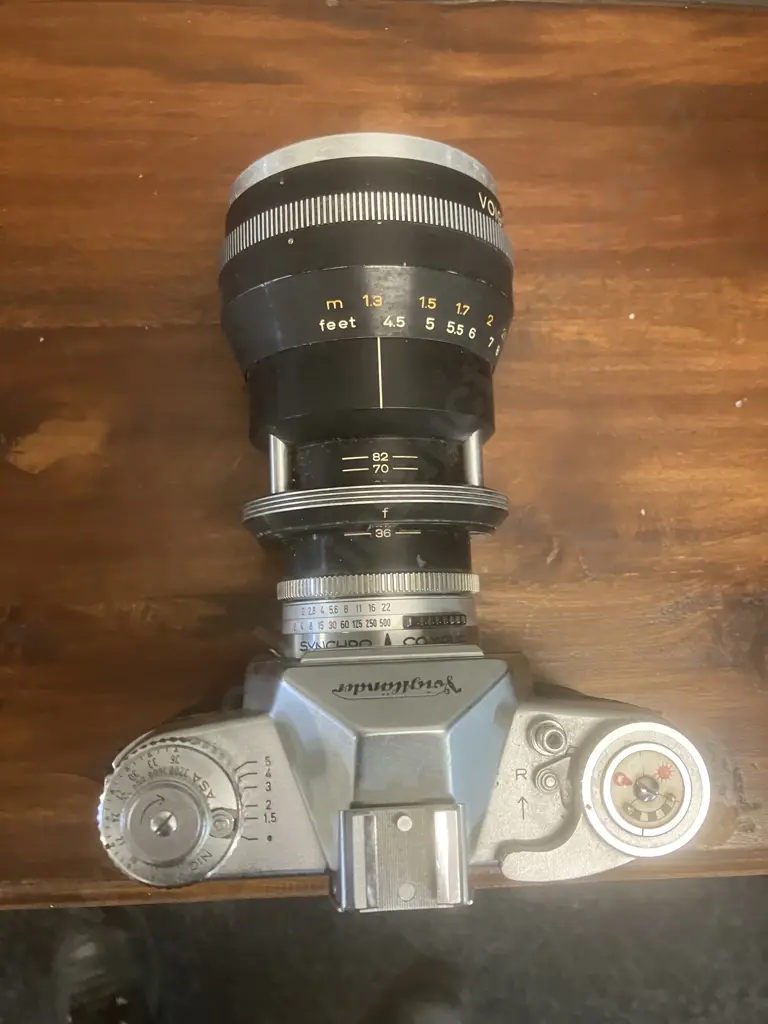 Rare Voigtlander Bessamatic Camera # With a Voigtlander-Zoomar 1:2.8 f=36mm 82mm Lens #4897765 - Made In Germany Image 1++