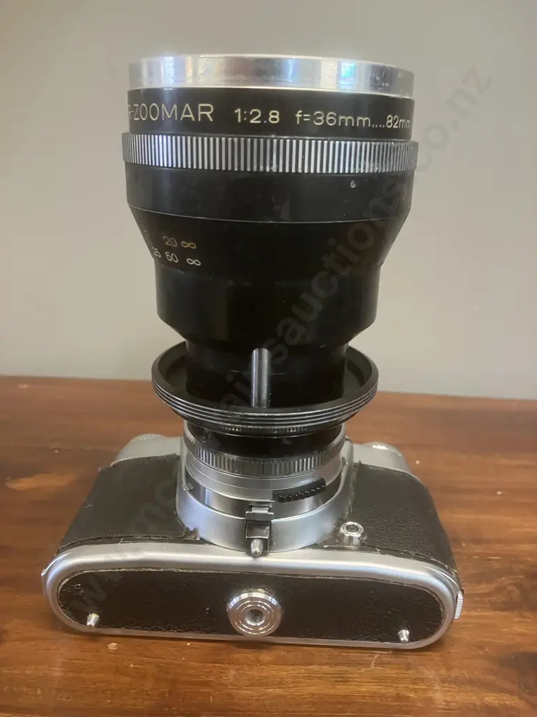 Rare Voigtlander Bessamatic Camera # With a Voigtlander-Zoomar 1:2.8 f=36mm 82mm Lens #4897765 - Made In Germany Image 1++