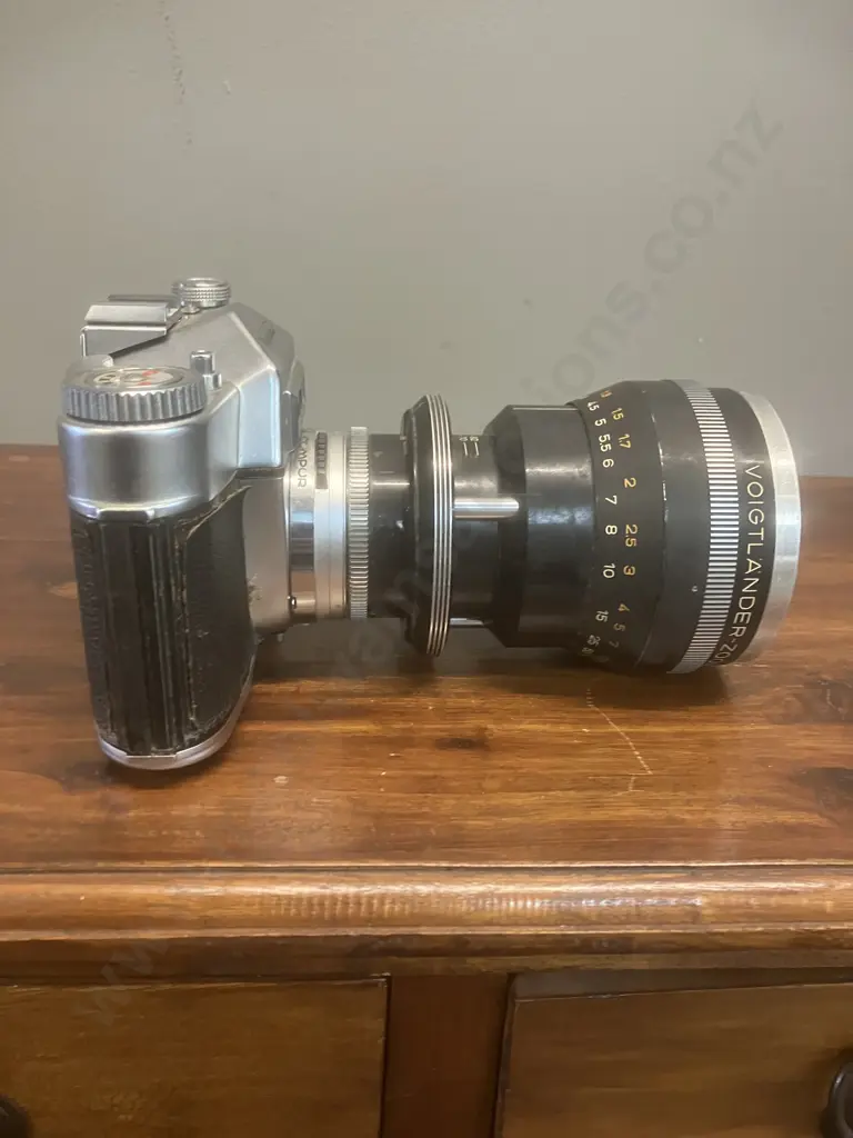 Rare Voigtlander Bessamatic Camera # With a Voigtlander-Zoomar 1:2.8 f=36mm 82mm Lens #4897765 - Made In Germany Image 1++