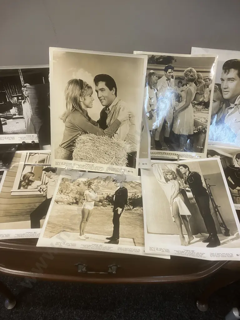 Elvis Presley - Original 8" x 10" Film Stills - "Tickle Me" x 11,"Kissin' Cousins" & Pair of Photo Prints Image 1++