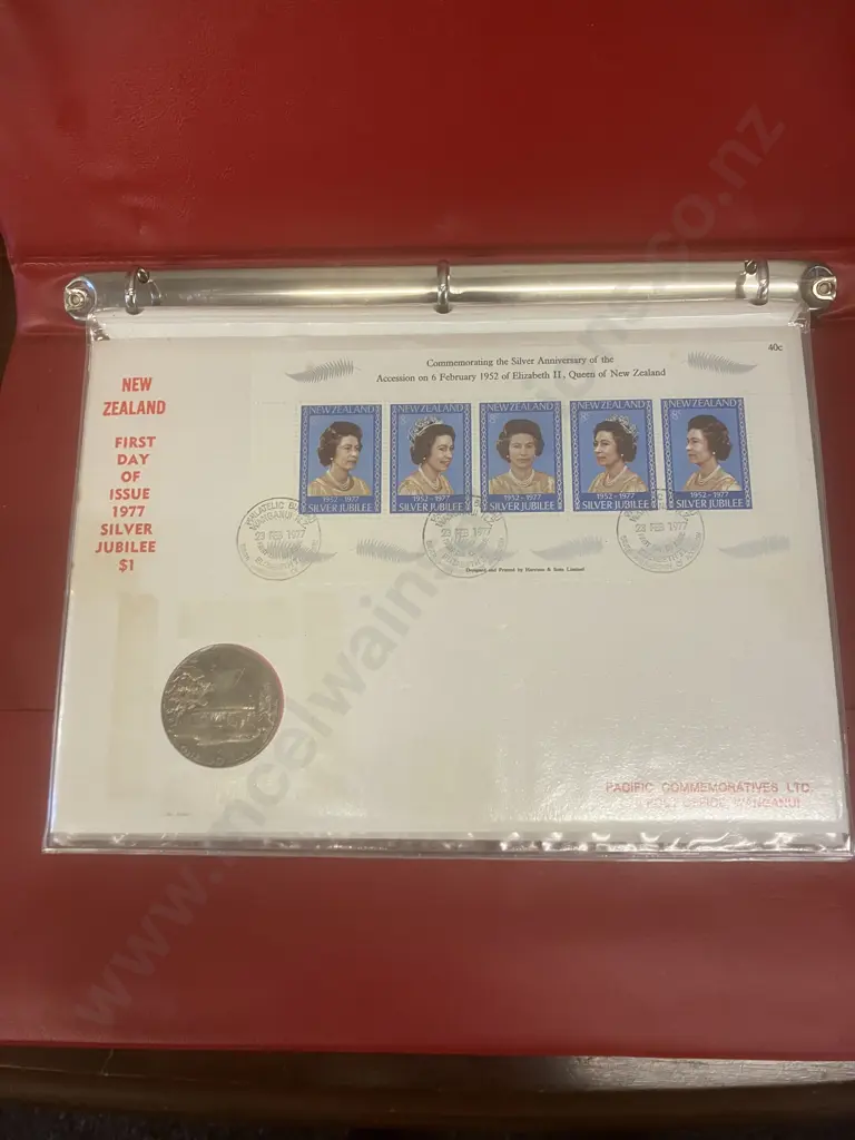 Queen Elizabeth ll 1952- Silver Jubilee -1977 & Royal Visit to Australasia & The Pacific Commemorative First Day Covers Image 1++