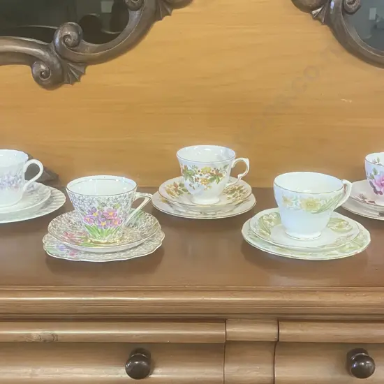 Vintage China Trios x 5