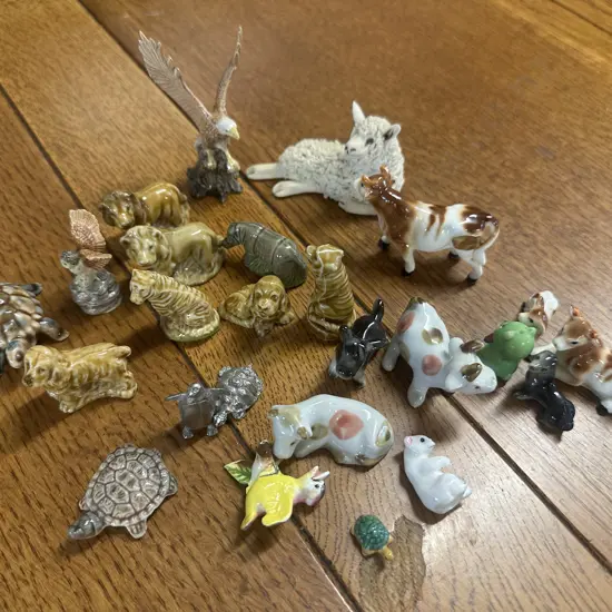 Selection Of Miniature Animal Ornaments Including Wade