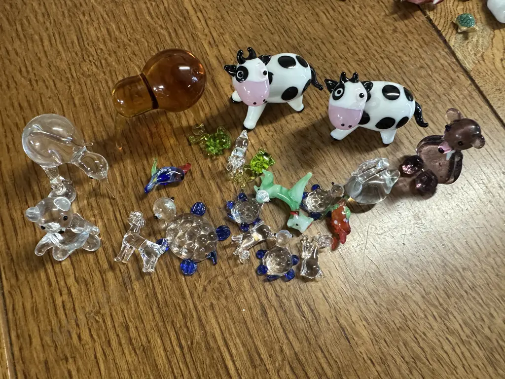 Selection Of Miniature Glass Animal Ornaments Etc Image 1++