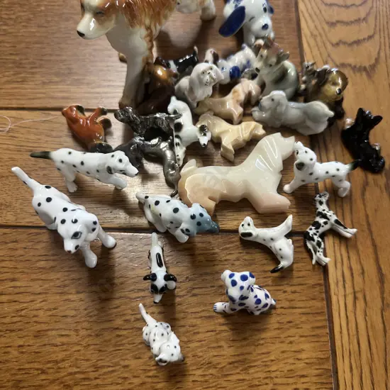 Selection Of Miniature Dog Ornaments