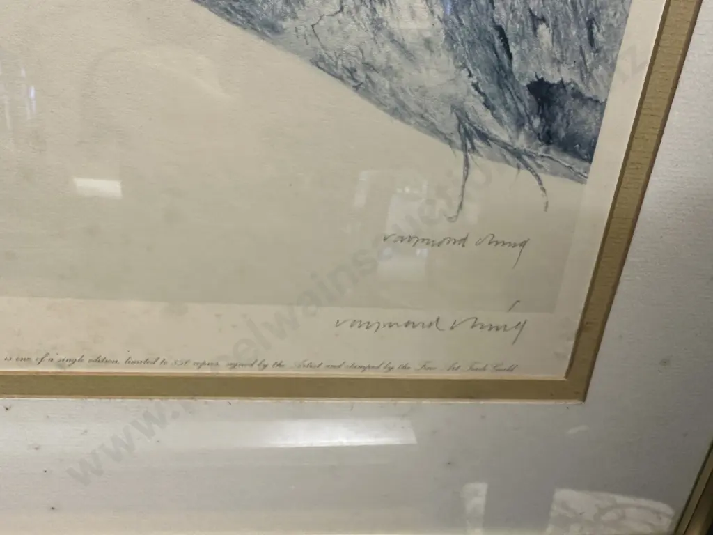 Raymond Ching Limited Edition Signed Print 'Winter Thrush' 86x68cm. Image 1++