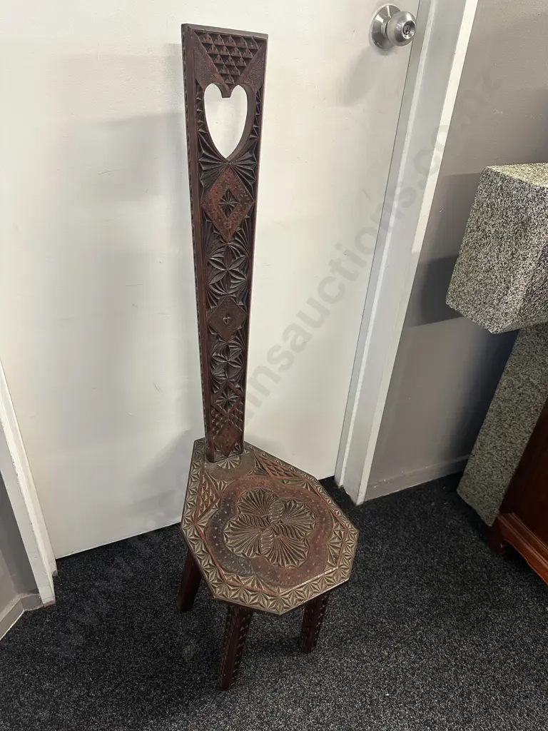 Antique Arts & Crafts Spinning Chair Image 1++
