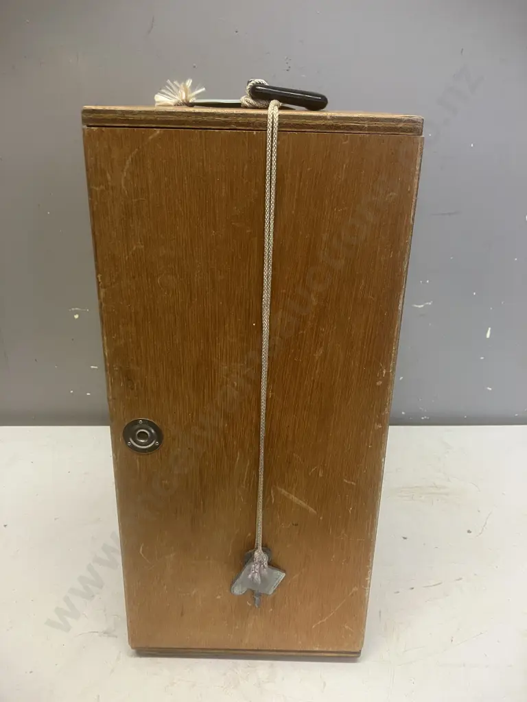 Microscope In Wooden Carry Case With Key - Carton No 241170 B2/T Image 1++