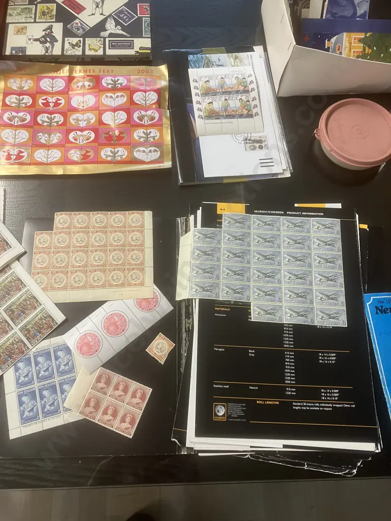 Large Collection of Stamps - Mainly NZ, FDCs, Sheets, U.S. Space Achievement Souvenir, Stamp Albums & Catalogues Image 1++