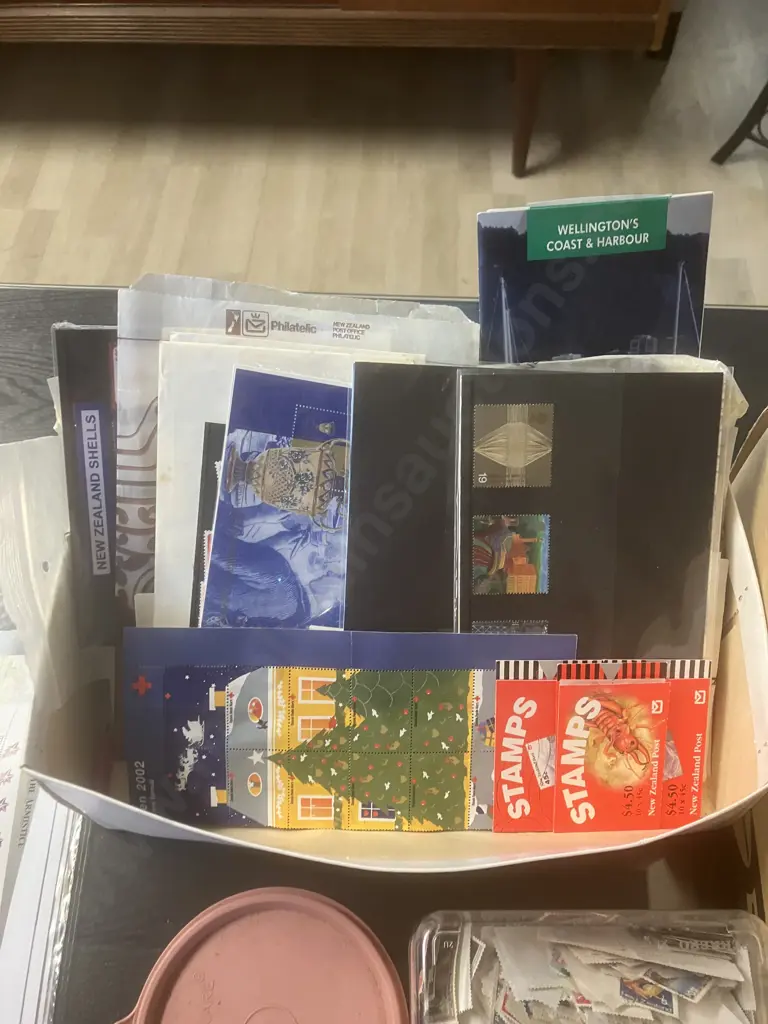 Large Collection of Stamps - Mainly NZ, FDCs, Sheets, U.S. Space Achievement Souvenir, Stamp Albums & Catalogues Image 1++