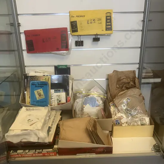 Large Collection of Stamps - Mainly NZ, FDCs, Sheets, U.S. Space Achievement Souvenir, Stamp Albums & Catalogues