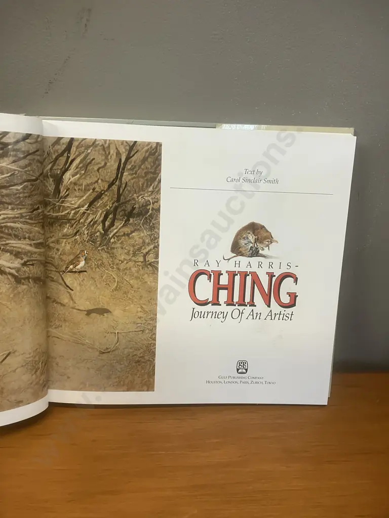 Ray Harris-Ching "Journey of an Artist Masters of Wild" 1990 Large Format Cloth Bound Hardcover With Dustjacket Image 1++