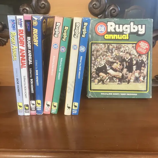 Vintage DB Rugby Annuals x 6 Including South African Tour & 3 Radio NZ Rugby Annuals