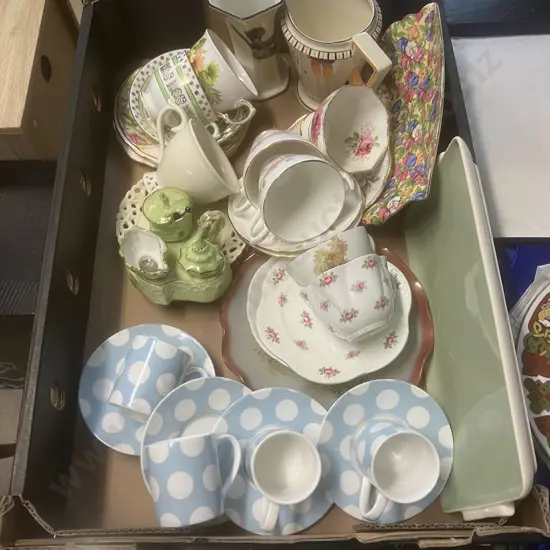 Vintage China Teaware Including Shelley & Casa Domina Etc