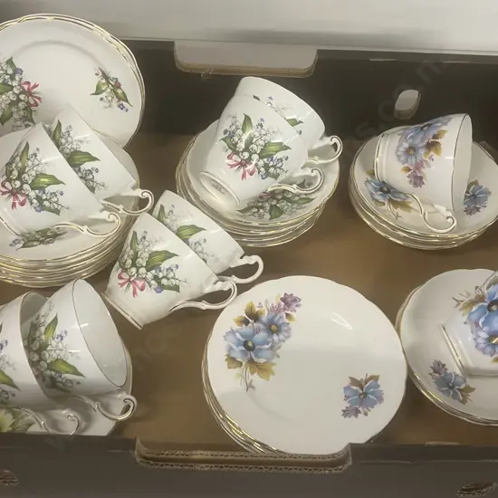 Box lot Assorted Teaware