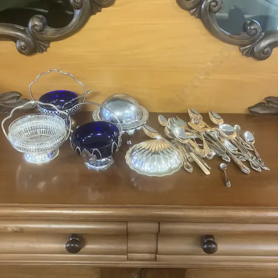 Vintage Sugar Bowls & Cutlery