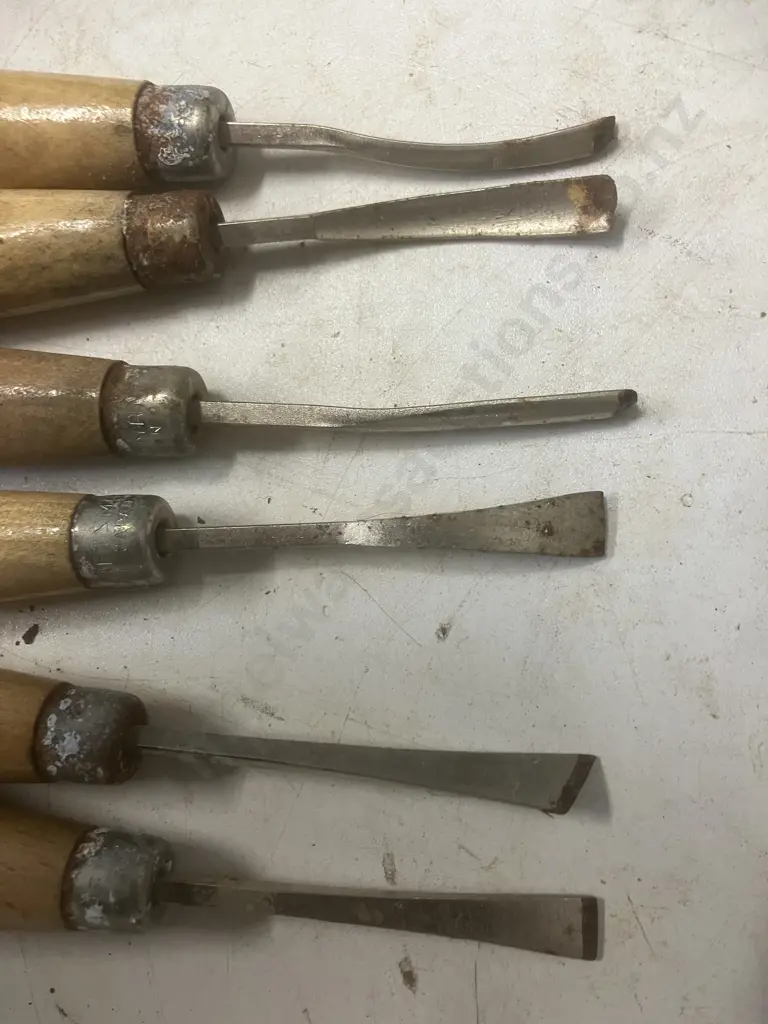 Sears Craftsman Carving Tool Set 9 3685, 6 Piece In Pouch (As Found Condition) Image 1++