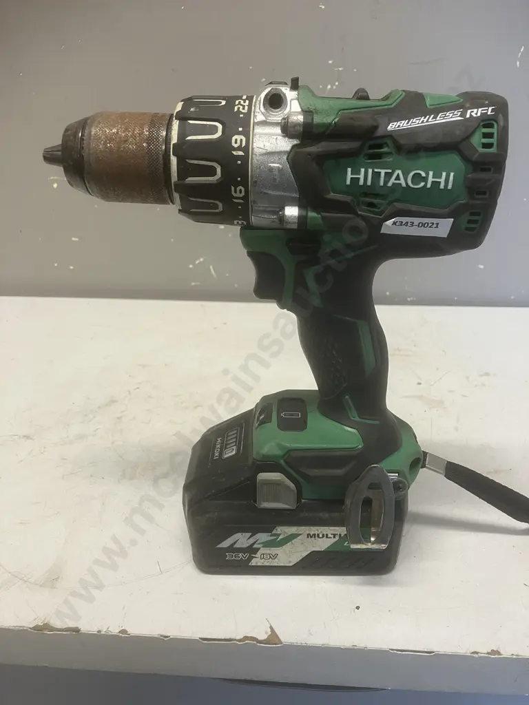 Hitachi 18V Brushless Impact Driver Drill DV18DBL2 With Hikoki Battery BSL36B18 Multivolt 18/36V (4/8Ah) - No Charger Image 1++
