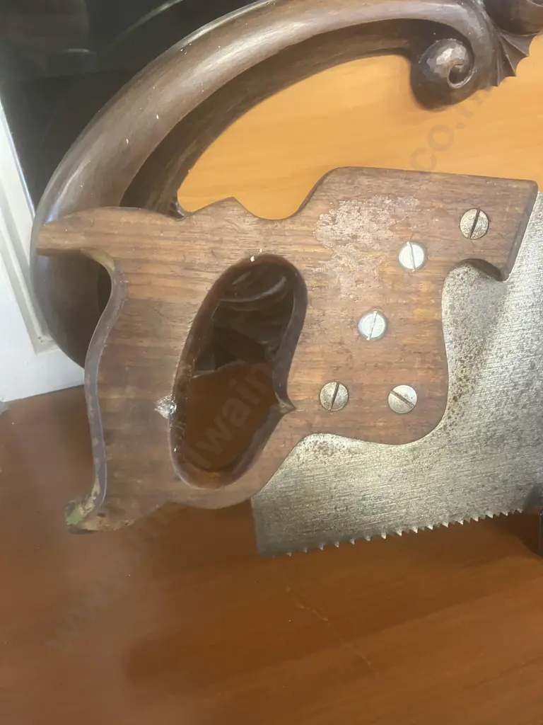 Vintage Disston 'Henry Disston & Sons' Philadelphia D-12 Panel Saw With Acid Etched Blade Image 1++