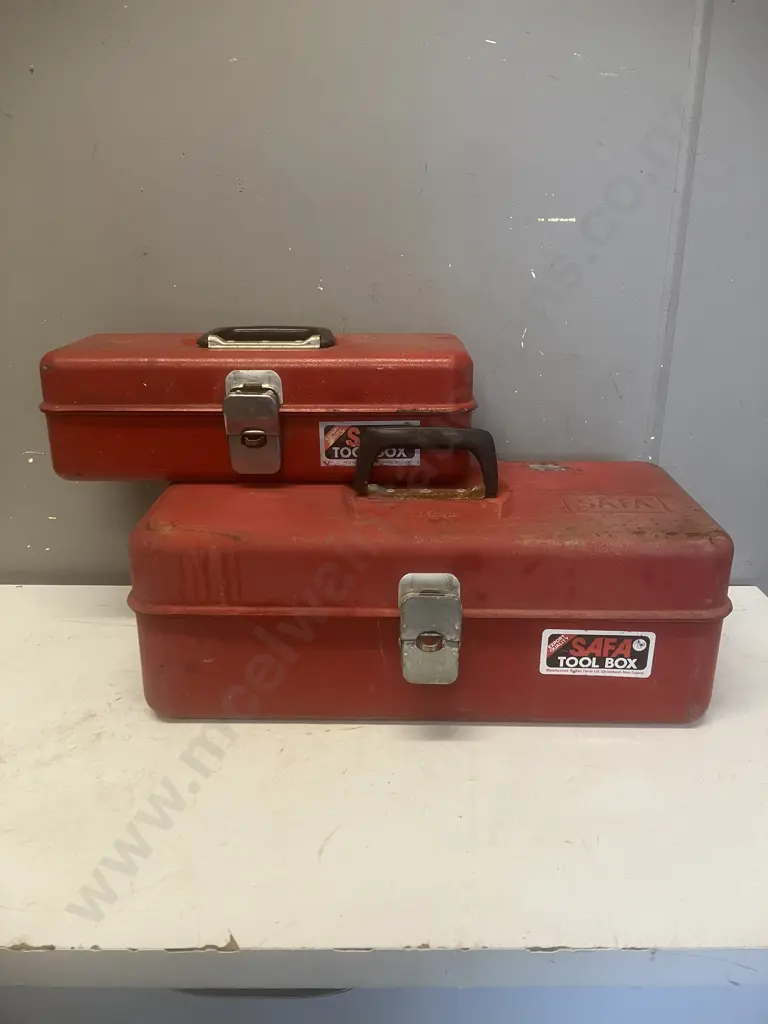 Safa Metal Toolboxes x 2 - Tools, Punches Etc Image 1++