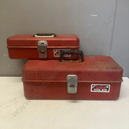 Safa Metal Toolboxes x 2 - Tools, Punches Etc