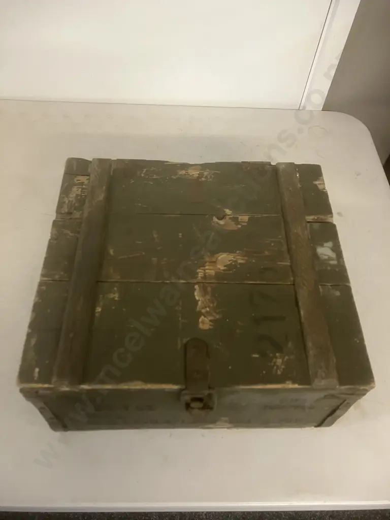 Vintage 1969 CSSR (Czechoslovakia) 7.62-T65 Wooden Ammunition Crate, Zbrojovka Vlašim - 1969. H18 W35 D31cm Image 1++