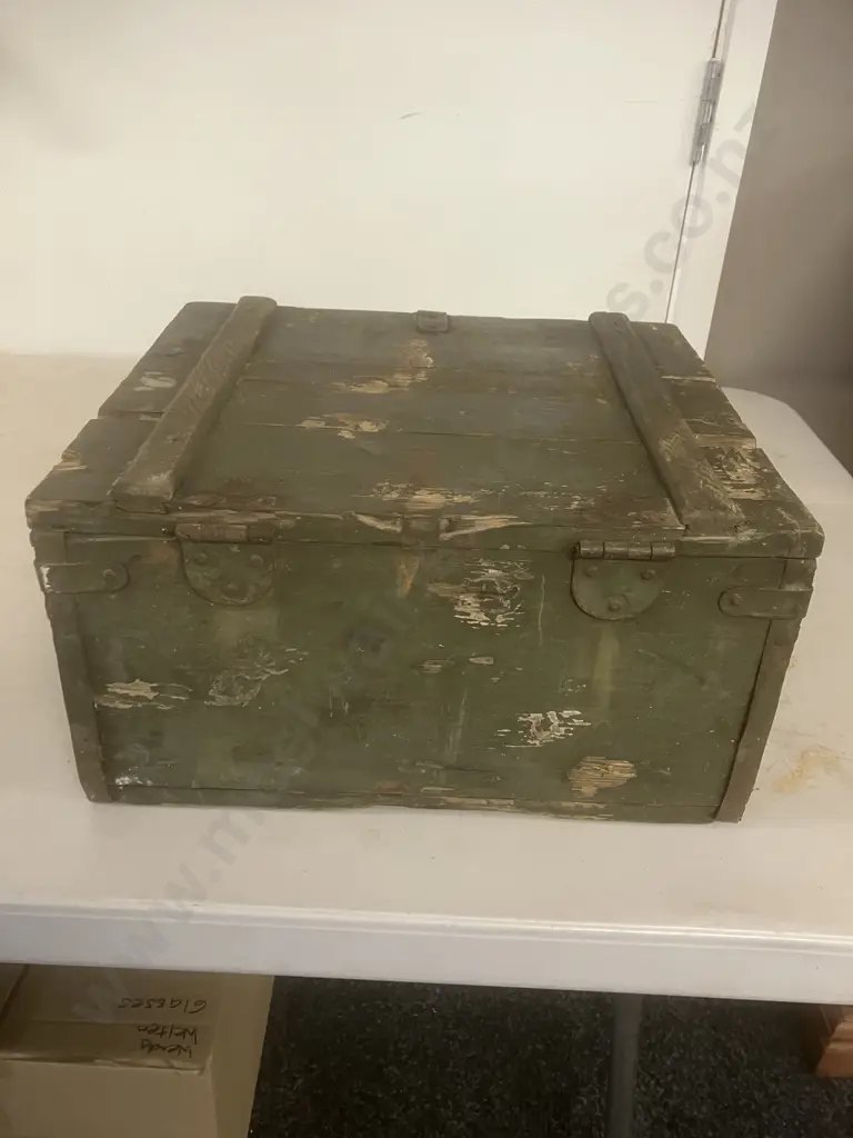 Vintage 1969 CSSR (Czechoslovakia) 7.62-T65 Wooden Ammunition Crate, Zbrojovka Vlašim - 1969. H18 W35 D31cm Image 1++