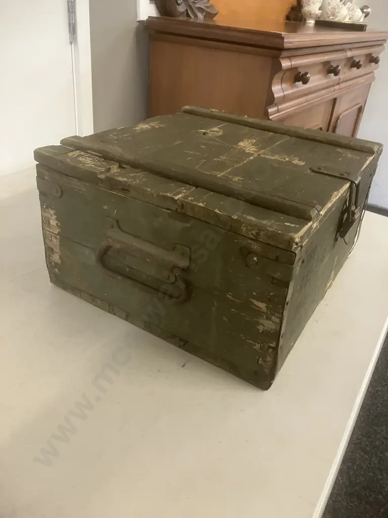Vintage 1969 CSSR (Czechoslovakia) 7.62-T65 Wooden Ammunition Crate, Zbrojovka Vlašim - 1969. H18 W35 D31cm Image 1++