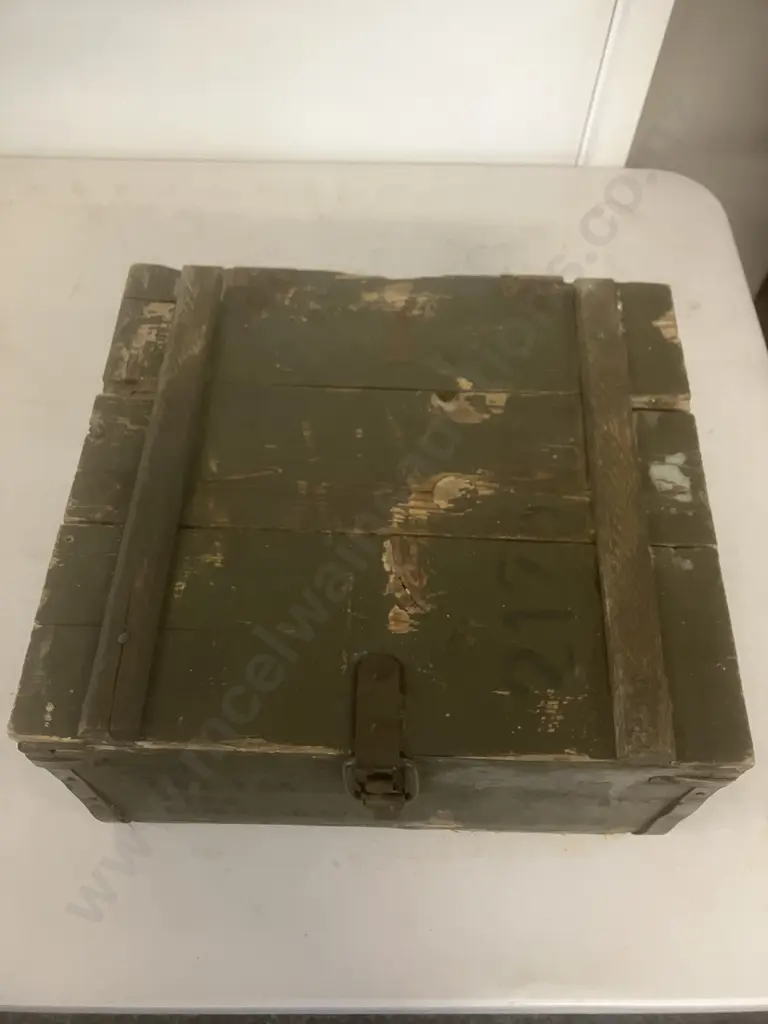 Vintage 1969 CSSR (Czechoslovakia) 7.62-T65 Wooden Ammunition Crate, Zbrojovka Vlašim - 1969. H18 W35 D31cm Image 1++