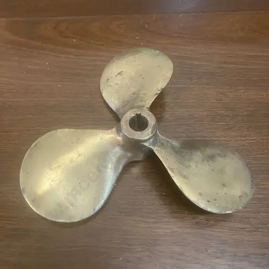 Vintage Brass 3 Blade Propeller. 23 x 5cm
