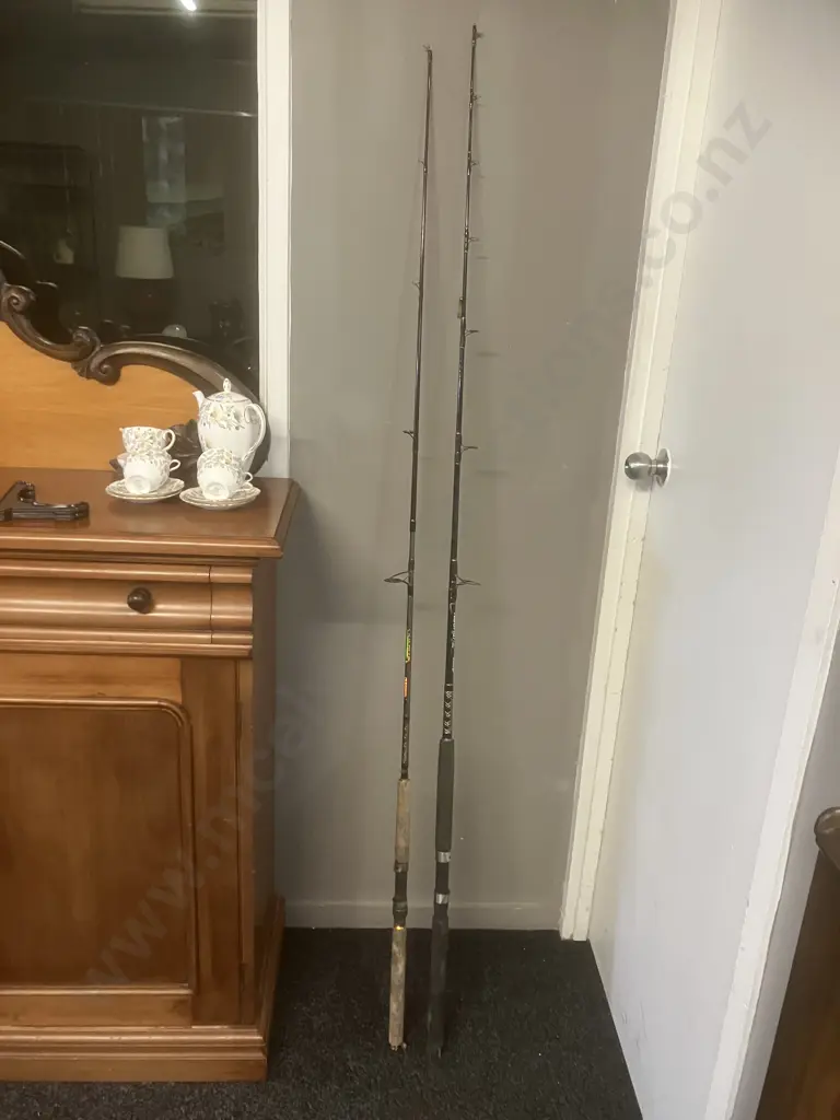 Okuma Typhoon 6' 6" 6-8Kg  & Shimano Catana Snapper 6-8Kg Rods (Ends Damaged) Image 1++