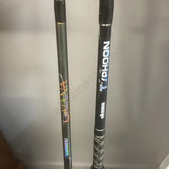 Okuma Typhoon 6' 6" 6-8Kg  & Shimano Catana Snapper 6-8Kg Rods (Ends Damaged)