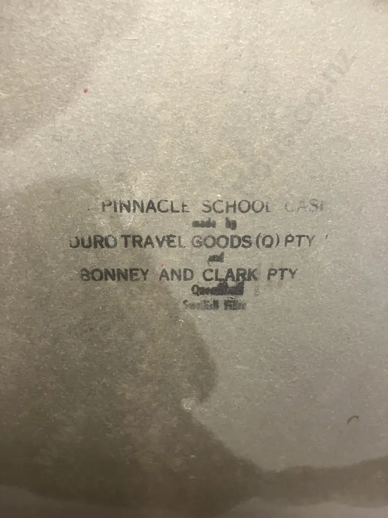 Vintage 1960s Duro Travel Goods Fibre Suitcase. Image 1++